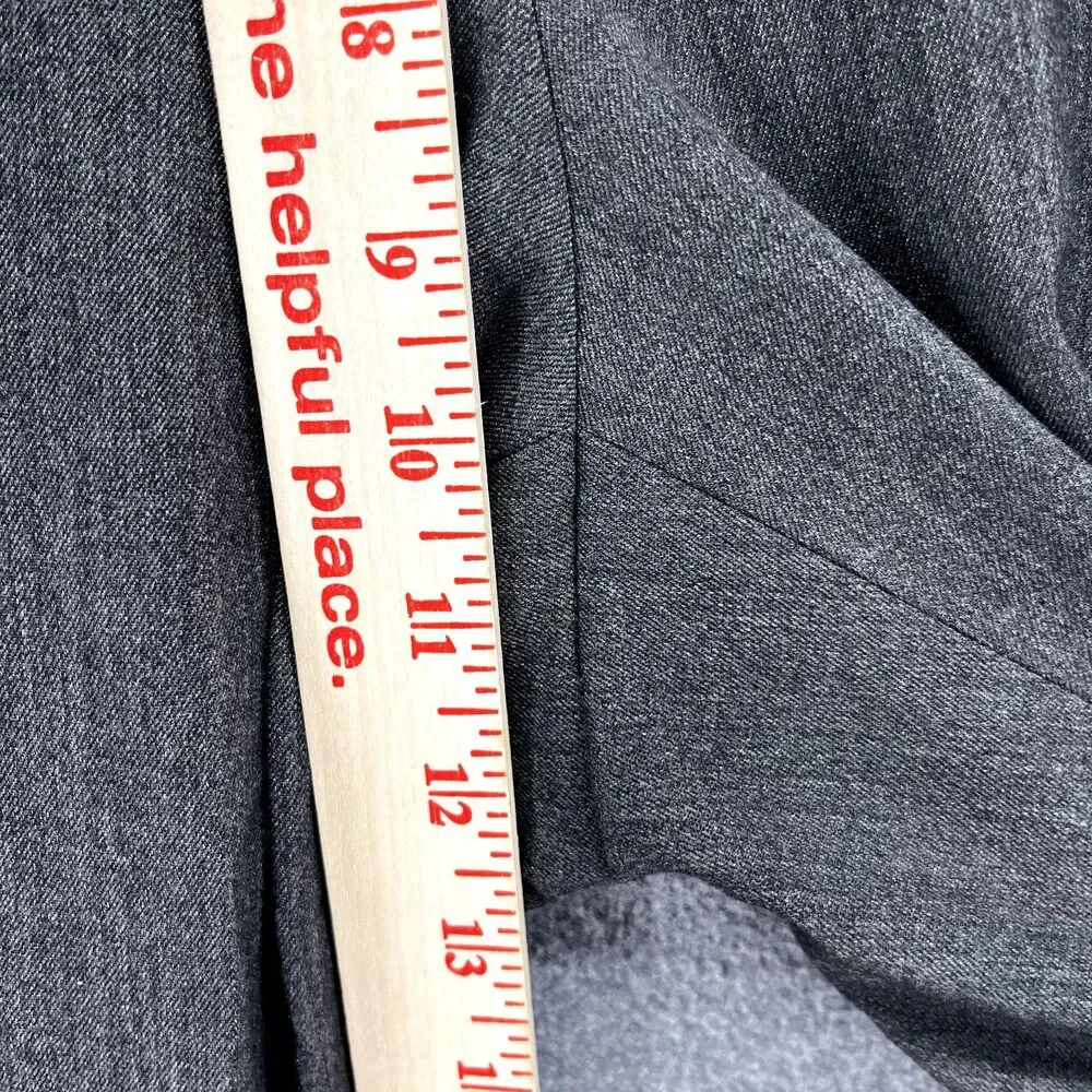 Michael Kors Pants Women 10 Dark Gray Dress Trousers Slim mid rise‎ pocket